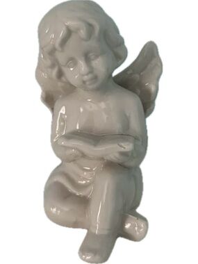 White Cherub Figurine